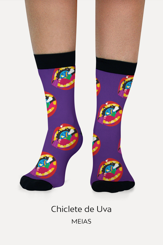 Meias Chiclete de Uva